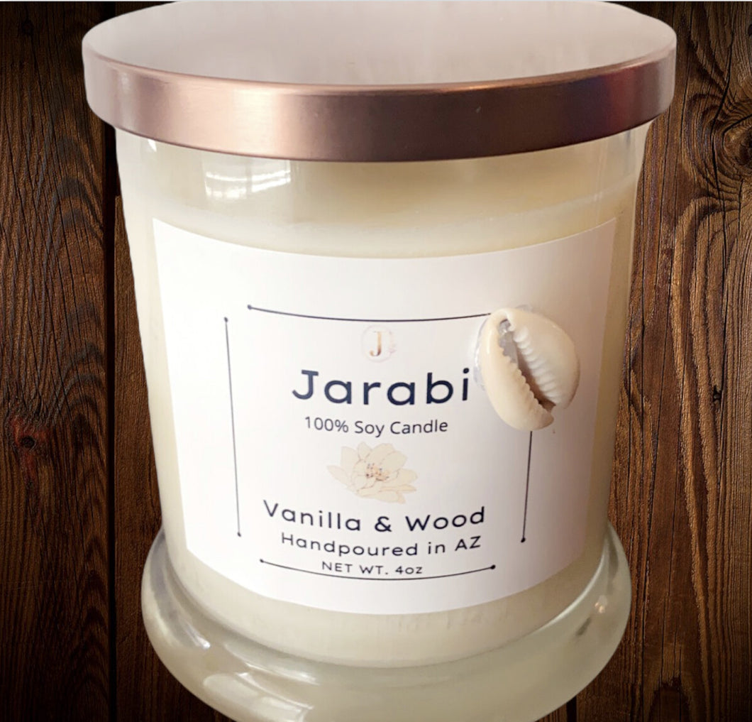 Jarabi Vanilla & Wood Candle